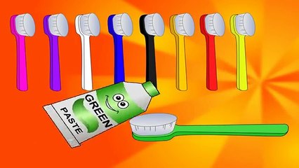 Learn Colors with Teeth Brush, Teach Colours, Baby Children Kids Learning Videos by Baby Toys