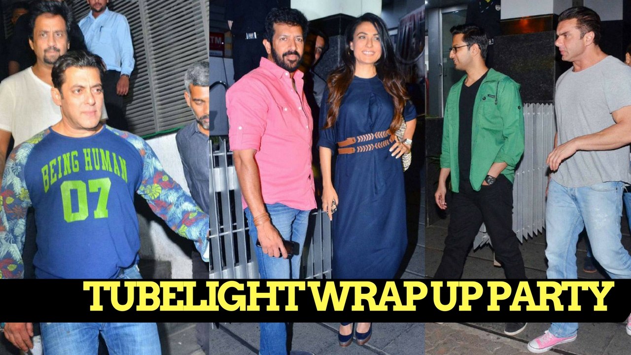 Tubelight Movie Wrap Up Party | Salman Khan, Sohail Khan And Kabir Khan
