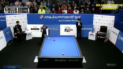 Frederic Caudron vs Huh Jeong Han - 2014 Guri 3 Cushions Billiard Worldcup