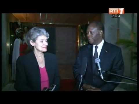 Le Président Alassane Ouattara a reçu la Directrice générale de l'UNESCO, Mme Irina Bokova