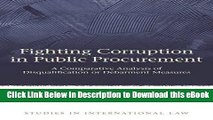 [Read Book] Fighting Corruption in Public Procurement: A Comparative Analysis of Disqualification