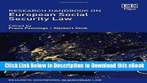 EPUB Download Research Handbook on European Social Security Law (Research Handbooks in European