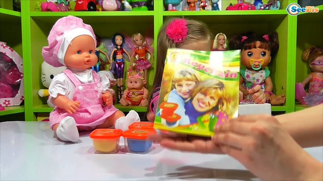 ✔ Кукла Ненуко. Ярослава открывает новый набор пластилина. Делаем брелоки для куклы. Doll Nenuco ✔