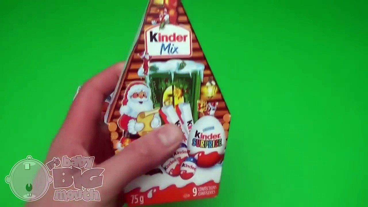 Kinder Surprise Egg Christmas Party! Opening New Huge Giant Jumbo Kinder Surprise Eggs Col