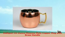 Jodhpuri 16Ounce Moscow Mule Copper Mug with Brass Handle d44304aa