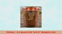 CopperBull Thickest Heavy Gauge Hammered Copper Moscow Mule Water Serving Ayurveda Gift bd175d6f
