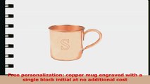 Cathys Concepts Personalized Moscow Mule Copper Mug with Polishing Cloth Letter S dd23be03