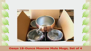 Oasys 18Ounce Moscow Mule Mugs Set of 4 112d2447