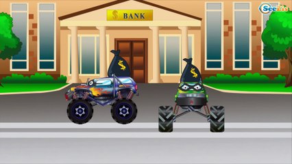 The Police Car Adventures. Cartoon for kids. Emergency Vehicles Cartoons for children 35 Episode