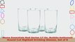 Home Essentials Red Series 17 Oz Bubblebottomed Round Cut Highball Drinking Glasses Set b0e6f5cb