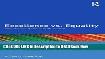 [DOWNLOAD] Excellence vs. Equality: Can Society Achieve Both Goals? FULL eBook