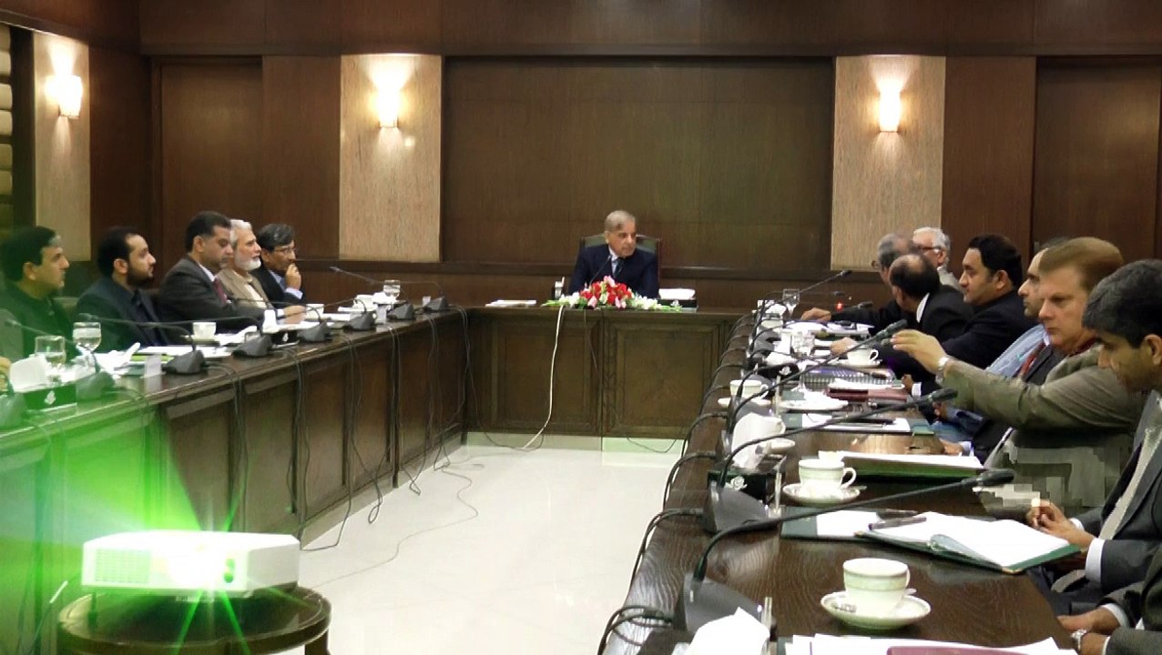 CM Punjab Meeting regarding Orange Line Metro Train 12 9 15