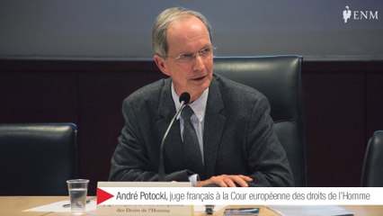 Le juge de la CEDH André Potocki devant la promotion 2016