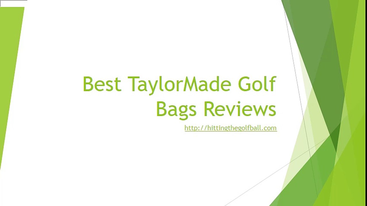 Best TaylorMade Golf Bags Reviews