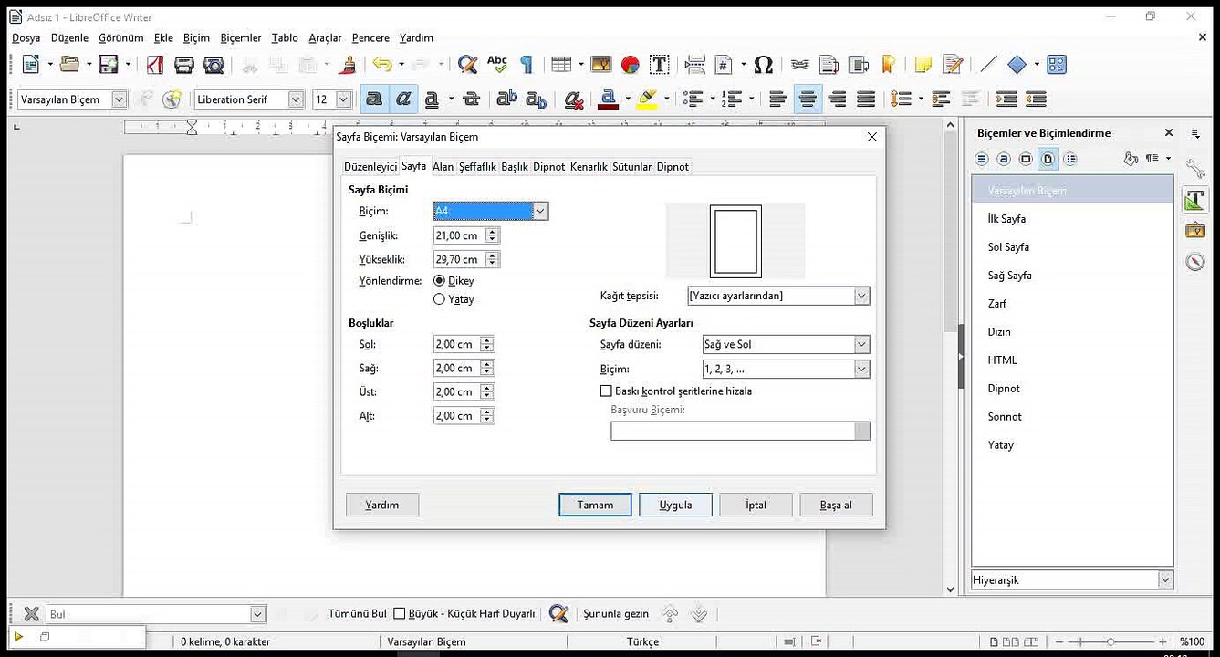 52 Ders - LibreOffice Write temel bilgiler