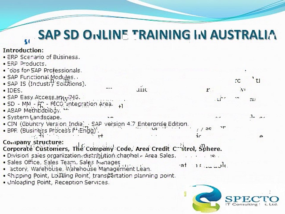sap sd online training