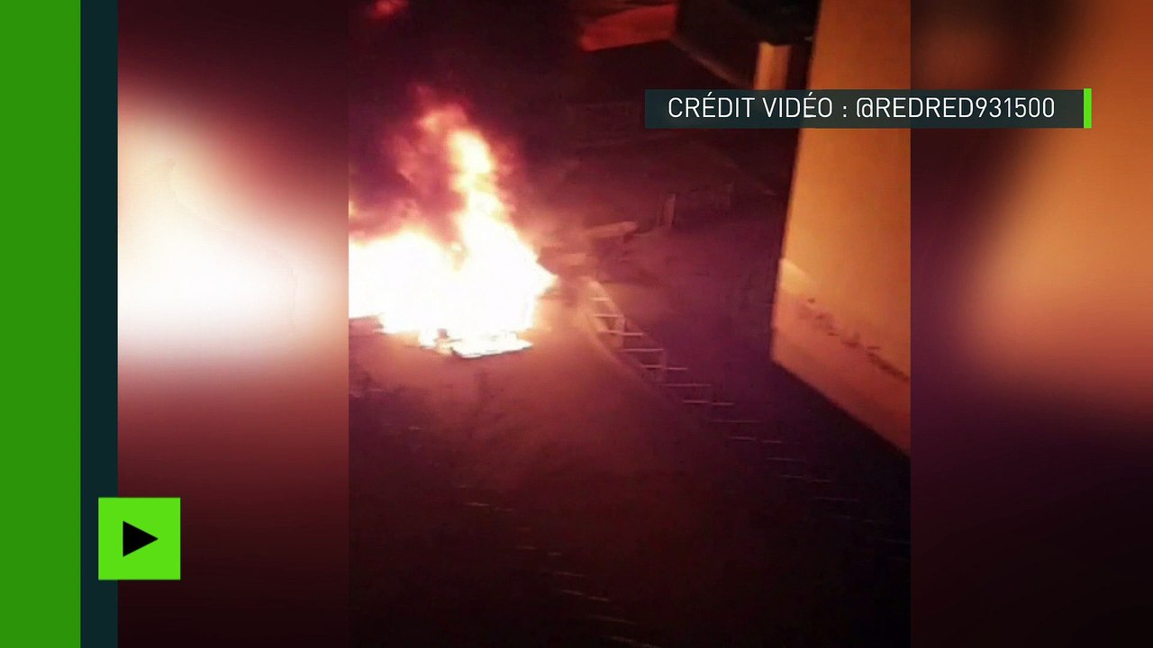 Une voiture incendiée au Blanc-Mesnil lors d'une quatrième nuit d'émeute contre les violences policières