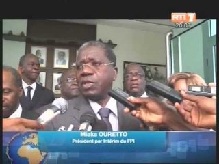 Le 1er Ministre Ahoussou a reçu une délégation du FPI et la chambre de commerce française
