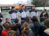 Aviron Bayonnais : Iguiniz, Fuster et  Beattie à la rencontre d'écoliers