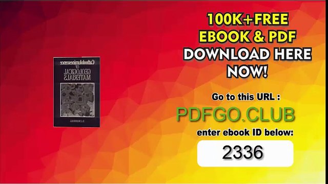 Cathodo-Luminescence of Geological Materials 1st Edition