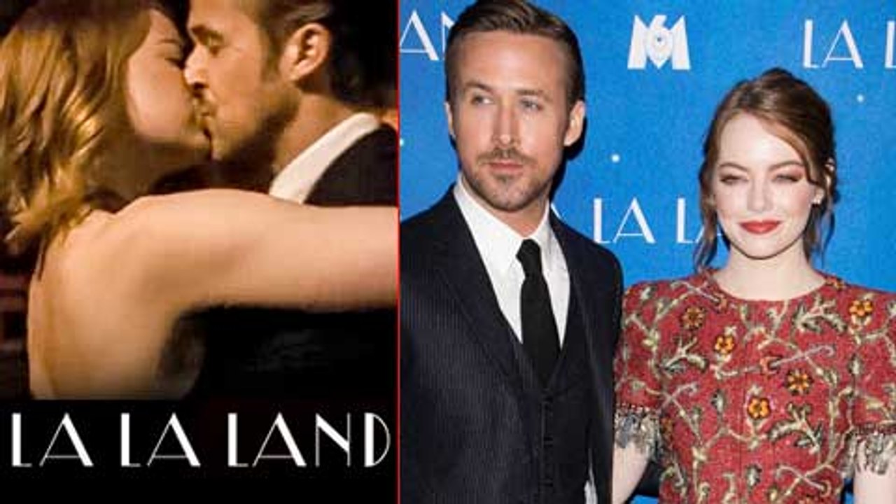 La La Land Stars Emma Stone & Ryan Gosling At T...