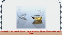 Sempli 4 Crystal Clear Hand Blown Shot Glasses in Gift Box b438120d
