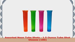 Assorted Neon Tube Shots  15 Ounce Tube Shot Glasses 180 f43e96ea