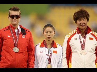 Women's javelin F11 | Victory Ceremony |  2015 IPC Athletics World Championships Doha