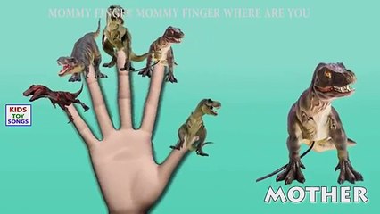 Finger Family Crazy Dinosaur | Dinosaur Finger Family Songs | Animal Daddy Finger Nursery Rhymes