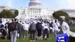 Thousands Of Muslims Praying In Front Of White House