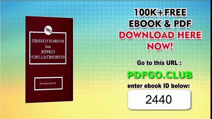 Hydroxyoximes and Copper Hydrometallurgy 0th Edition