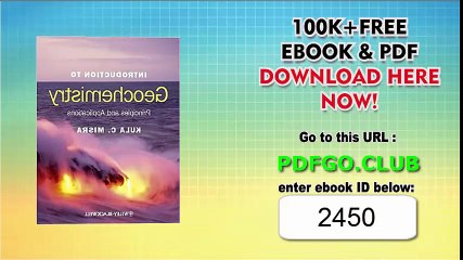 Introduction to Geochemistry_ Principles and Applications 1st Edition