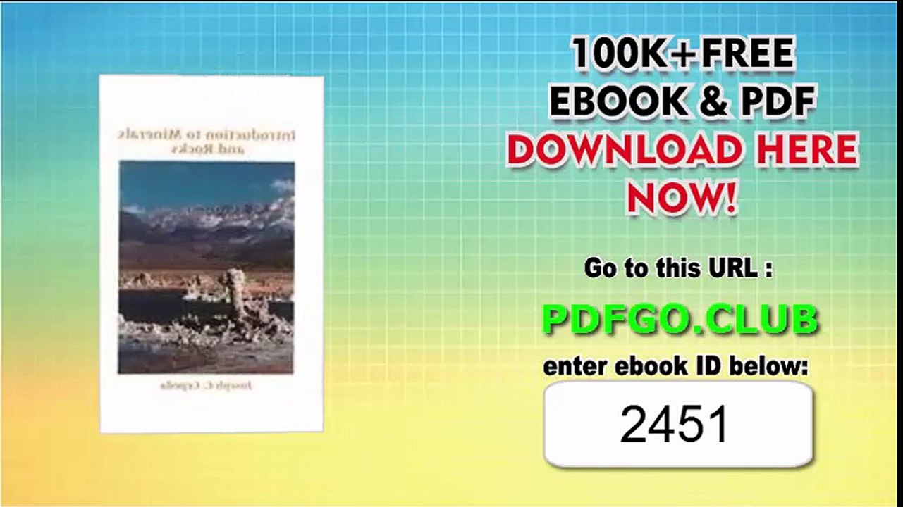 Introduction to Minerals and Rocks 1st Edition