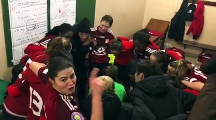 Le cri des guerrières après leur victoire face au Mans