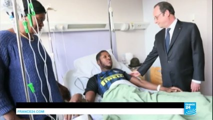 France: President Hollande meets Black man allegedly raped, severely injured by policemen