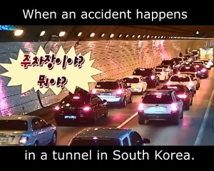 Accident Happens In A Tunnel In South Korea