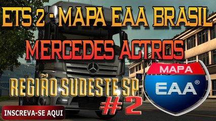 ETS 2 - MAPA EAA SP SUDESTE DO BRASIL - PIRACICABA, SP, SOROCABA, PERUÍBE E PORTO FELIZ