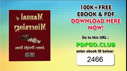 Manual of Mineralogy