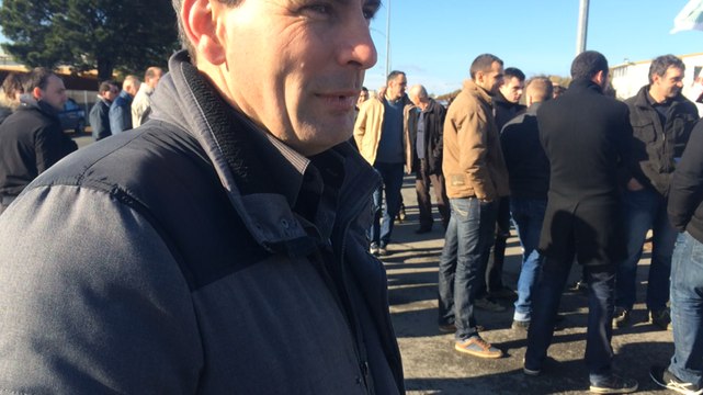 Manifestation de producteurs laitiers à Terrena