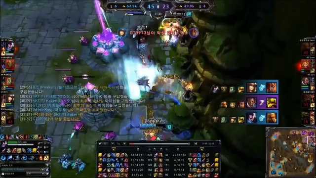 Best Plays Faker God player / League of Legends