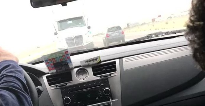 Driver Pranks Passenger, Makes Him Believe Car Is Going to Be Hit by a Truck