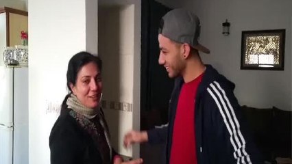 Son surprises mom after two years apart