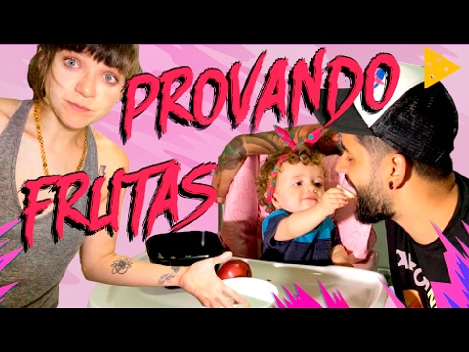 PAI E FILHA EXPERIMENTAM... FRUTAS?! | KAREN JONZ E LUCAS SILVEIRA