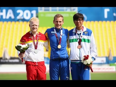 Men's long jump T13 | Victory Ceremony | 2015 IPC Athletics World Championships Doha