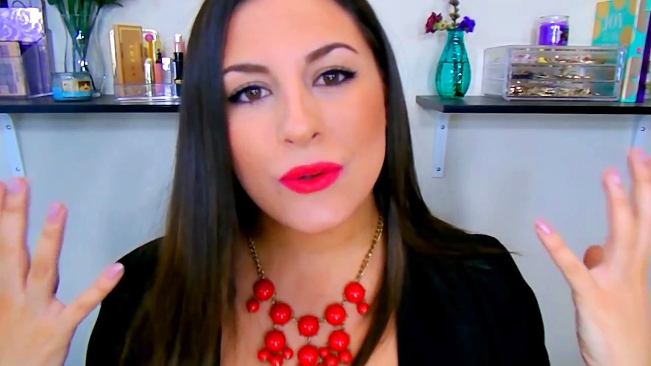 Classic Winged Eyeliner + Bold Red Lip║Full Face Makeup Tutorial