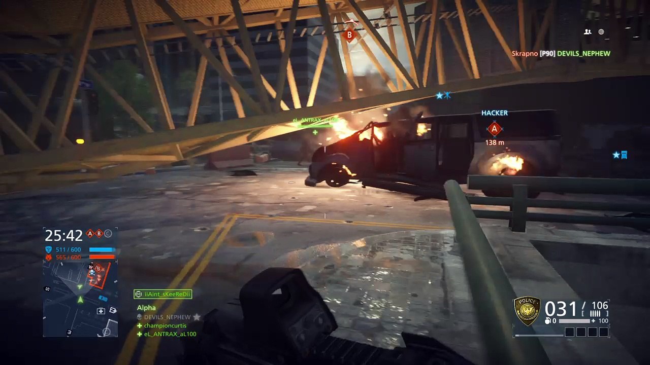 Staying alive battlefield hardline and owning people