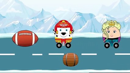 New Kids Surprise Eggs Marshall Paw Patrol Disney Frozen Elsa Kids Cartoon Episode Race #Animation