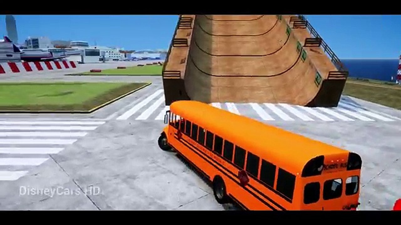 COLORS SCHOOL BUS SPIDERMAN (Red, Blue, Yellow) #Cartoon for #Kids & Nursery Rhymes Songs