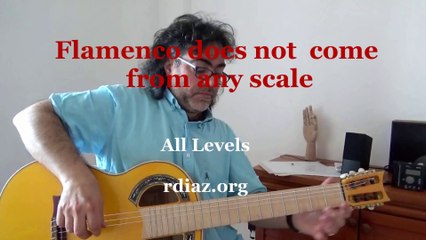 Paco de Lucia´s version is that Flamenco doesn't come from any scale but from the Andalusian Cadence