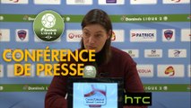 Conférence de presse Clermont Foot - Stade Brestois 29 (1-1) : Corinne DIACRE (CF63) - Jean-Marc FURLAN (BREST) - 2016/2017